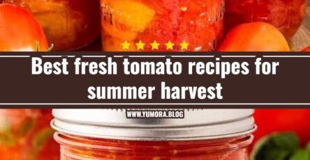 Best fresh tomato recipes for summer harvest
