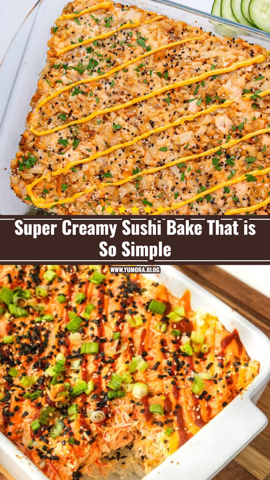 Easy Creamy Sushi Bake Recipe