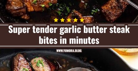 Easy garlic butter steak bites in ten minutes