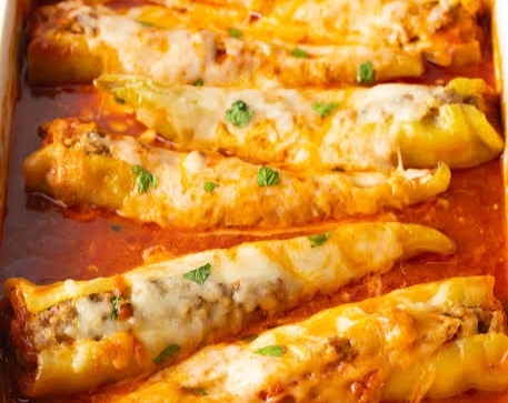 Easy Stuffed Banana Peppers Everyone Will Love top view