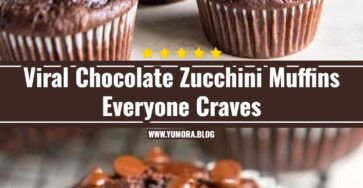 Healthy Chocolate Zucchini Muffins Everyone Loves