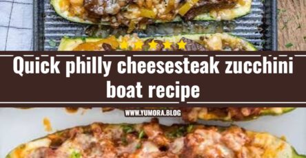 Philly cheesesteak zucchini boats recipe you will love
