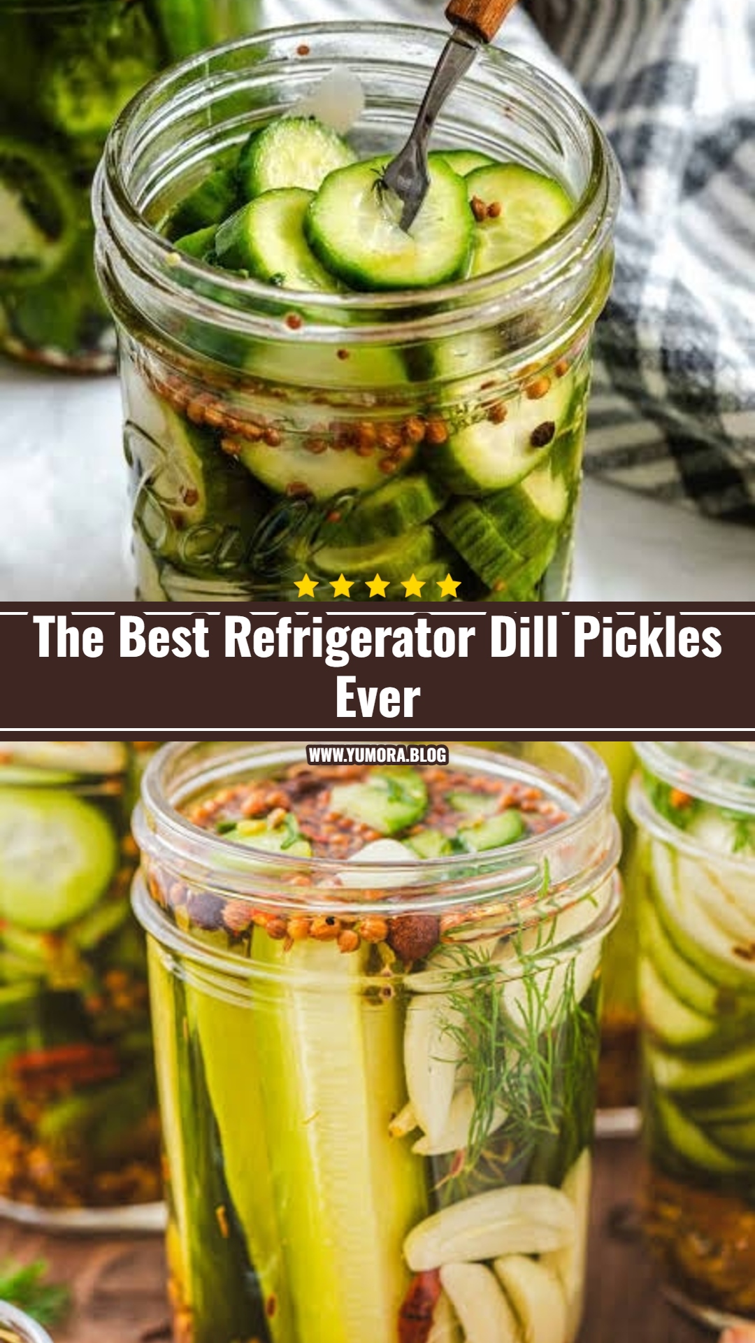 The Best Refrigerator Dill Pickles Ever