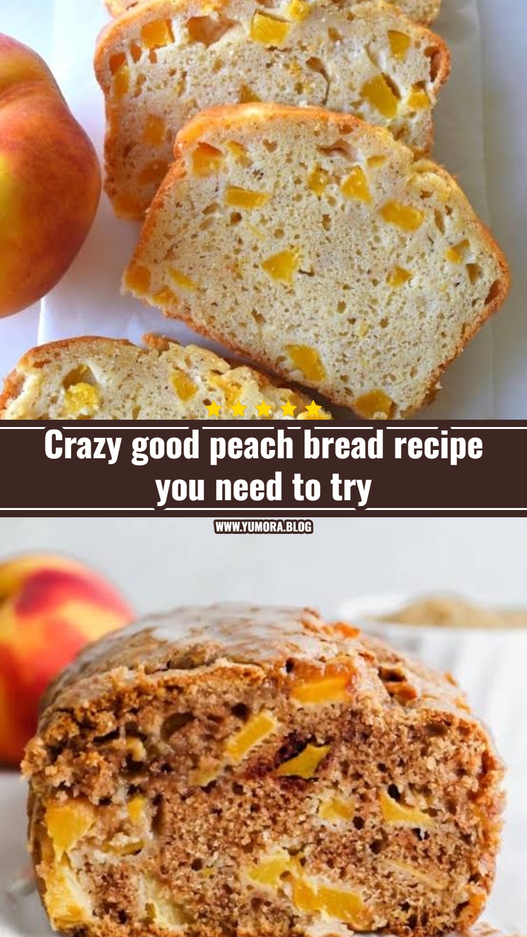 This easy peach bread recipe is perfect for summer