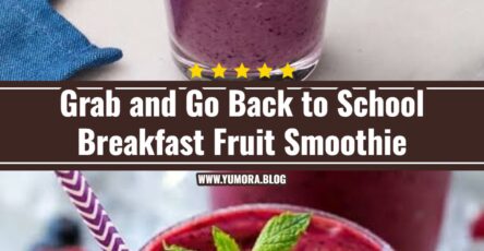 Easy Back to School Breakfast Fruit Smoothie