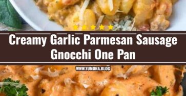 Easy Creamy Garlic Parmesan Sausage and Gnocchi