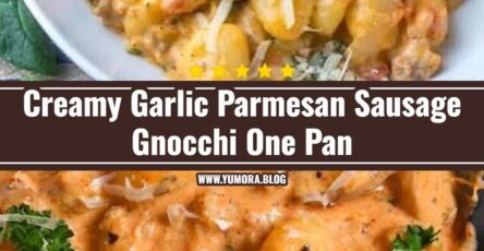 Easy Creamy Garlic Parmesan Sausage and Gnocchi
