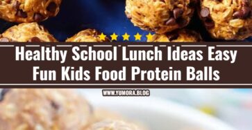 Healthy School Lunch Ideas Fun Kids Food Protein Balls