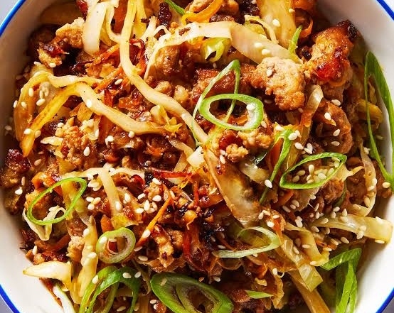 This Easy Egg Roll in a Bowl is Ready in 15 Minutes top view