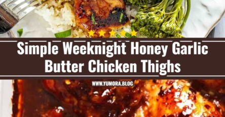 20 Minute Sticky Honey Garlic Butter Chicken Thighs