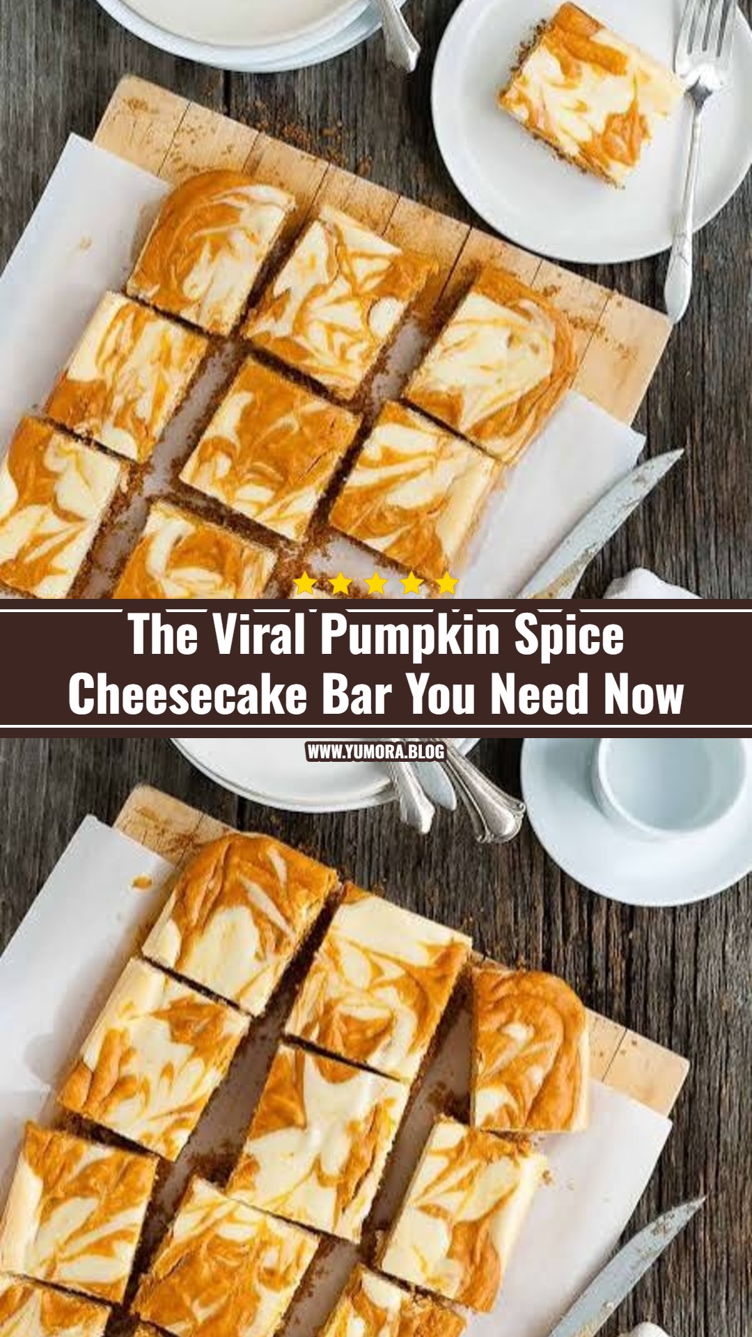 Best Pumpkin Spice Cheesecake Bars with Biscoff Crust