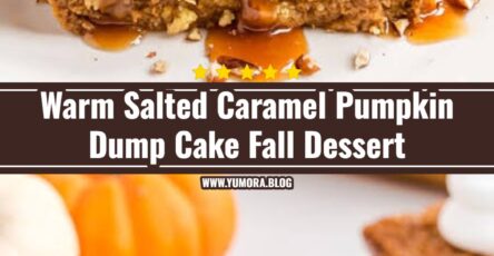 Easy 5 Ingredient Salted Caramel Pumpkin Dump Cake