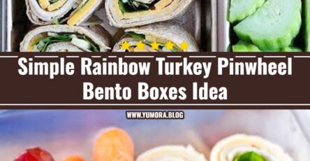 Easy Rainbow Turkey Pinwheel Bento Boxes