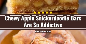 Soft and Chewy Apple Snickerdoodle Bars for Fall