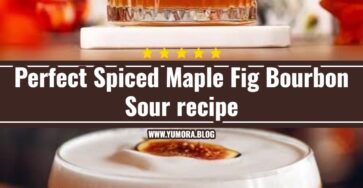 Spiced Maple Fig Bourbon Sour is the best fall drink