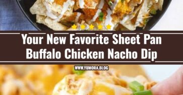 Ultimate Loaded Sheet Pan Buffalo Chicken Nacho Dip