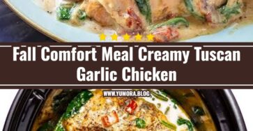 Viral Creamy Tuscan Garlic Crockpot Chicken