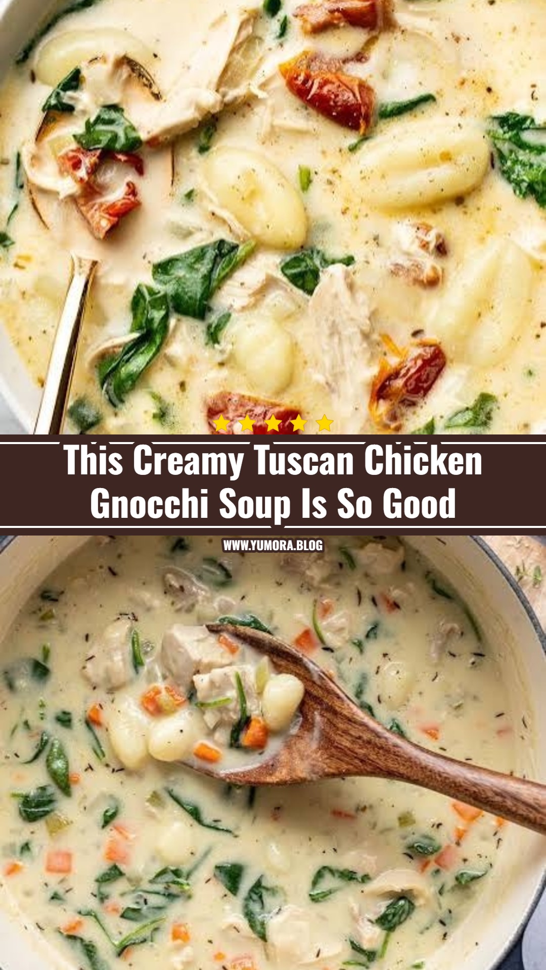 Viral One Pot Creamy Tuscan Chicken Gnocchi Soup