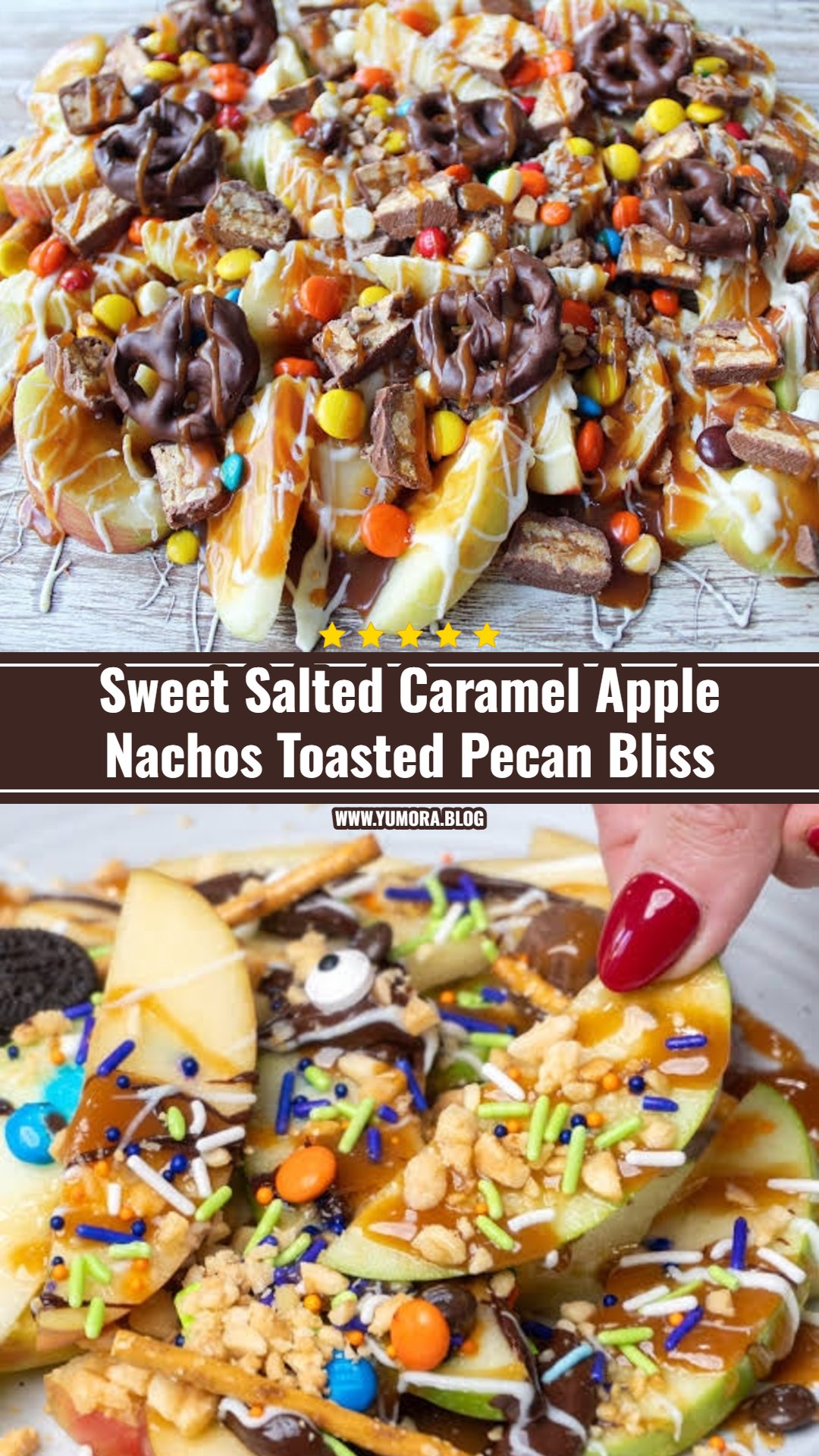 Viral Salted Caramel Apple Nachos With Pecans